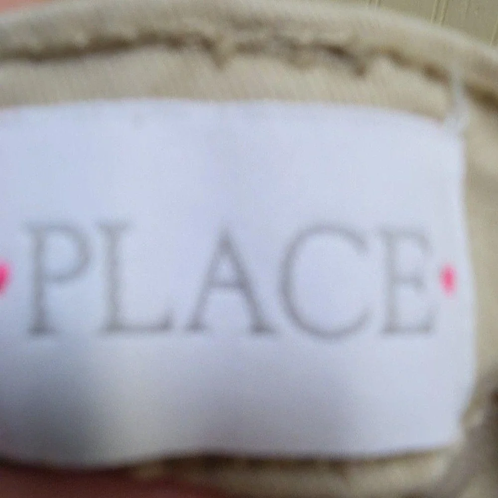 The Children's Place Pants Kids 16 Beige Chino Twill Zip Pockets Casual School